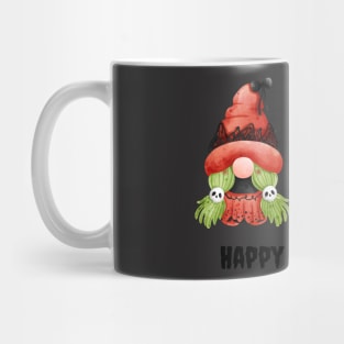 Happy Halloween! Cute Gnomes Black Cat Happy Fall Season Autumn Vibes Halloween Thanksgiving and Fall Color Lovers Mug